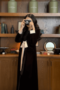 Bown Velvet Abaya Luchy Line