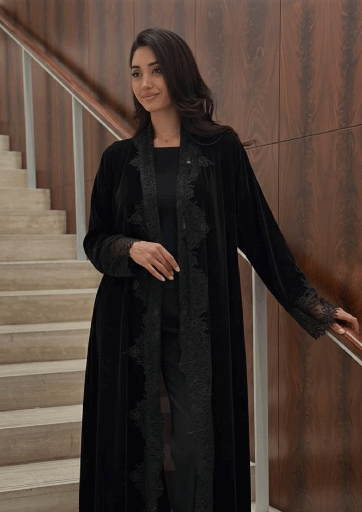 Black Velvet with lace Luchy Line